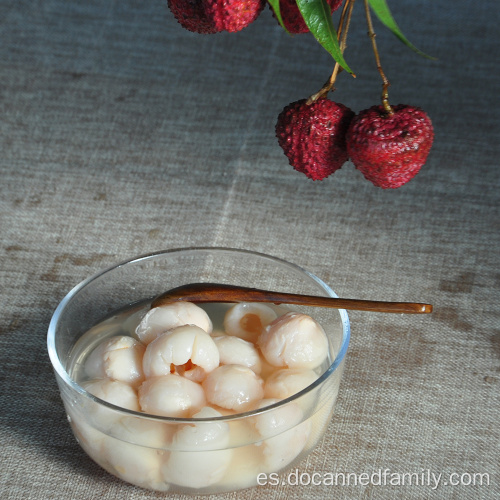 850g de harina de fruta de lichi litchi enlatada